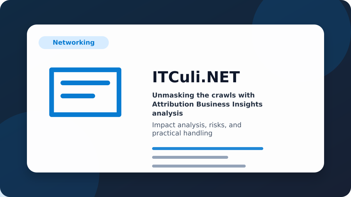 Unmasking the crawls with Attribution Business impact analysis