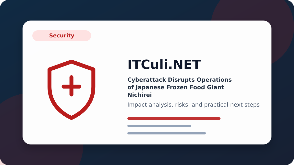 Cyberattack Disrupts Operations image