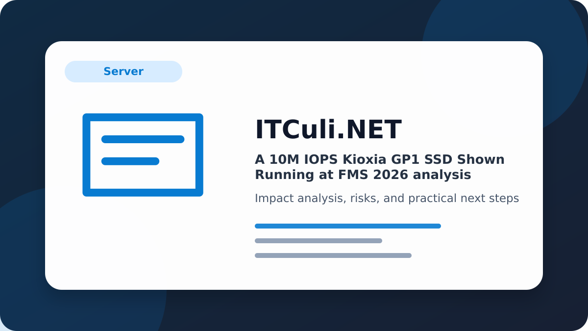10M IOPS impact analysis