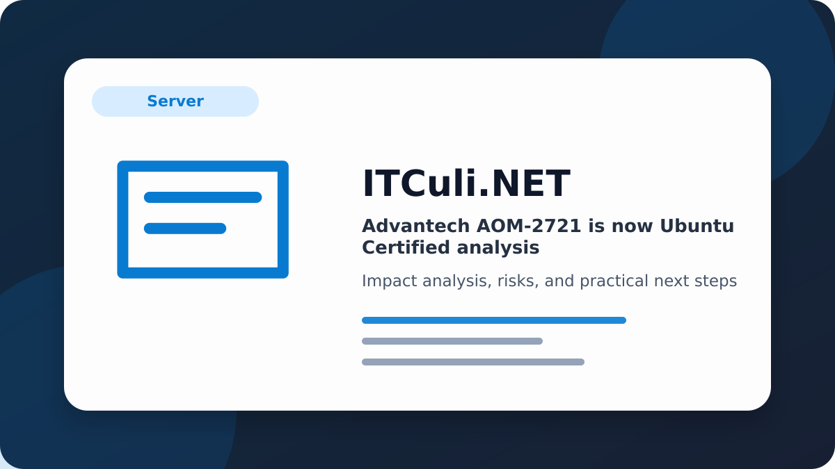 Advantech AOM-2721 impact analysis