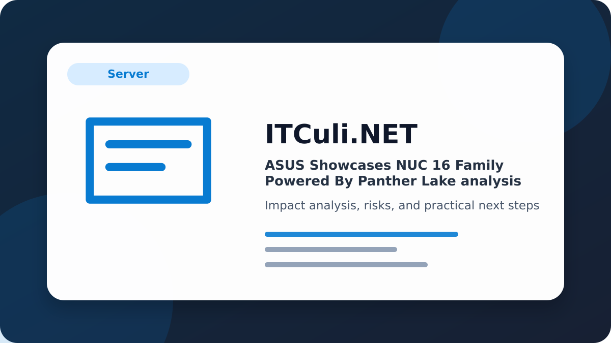 ASUS Showcases impact analysis