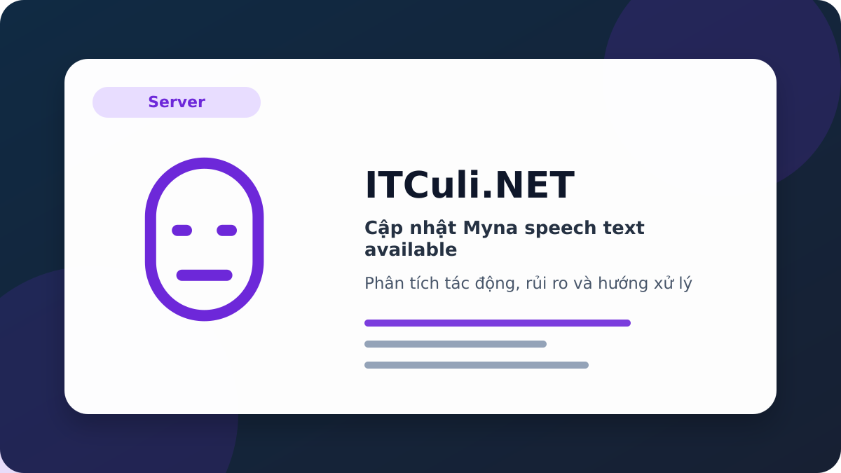 Myna speech text available phân tích tác động
