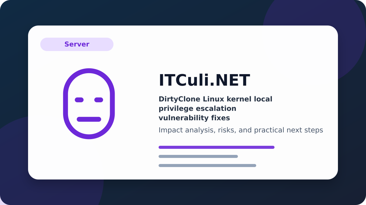 DirtyClone Linux kernel image