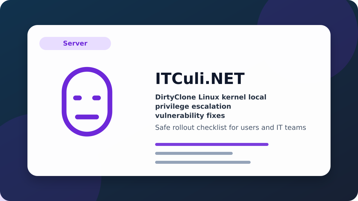 DirtyClone Linux kernel image