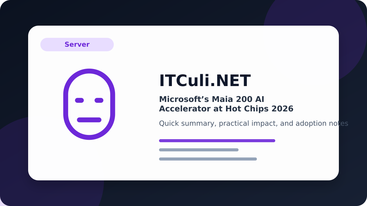 Microsoft’s Maia overview