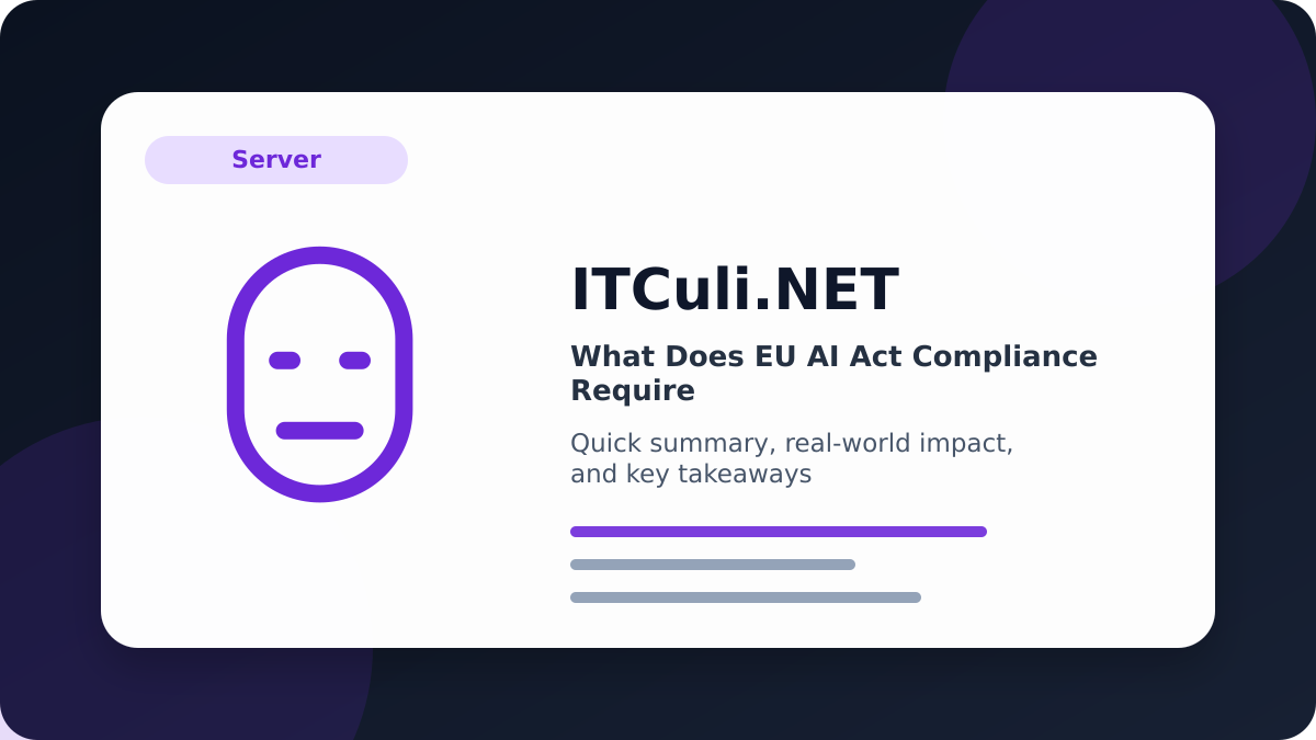 What Does EU AI Act Compliance overview
