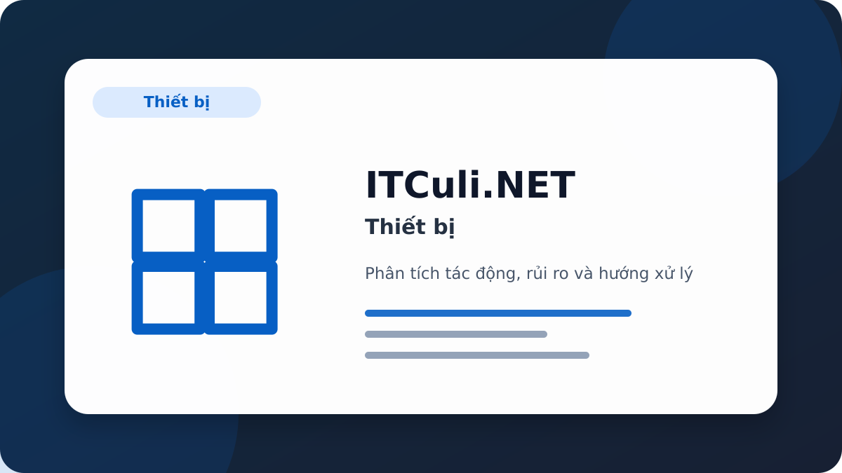 Windows phân tích tác động