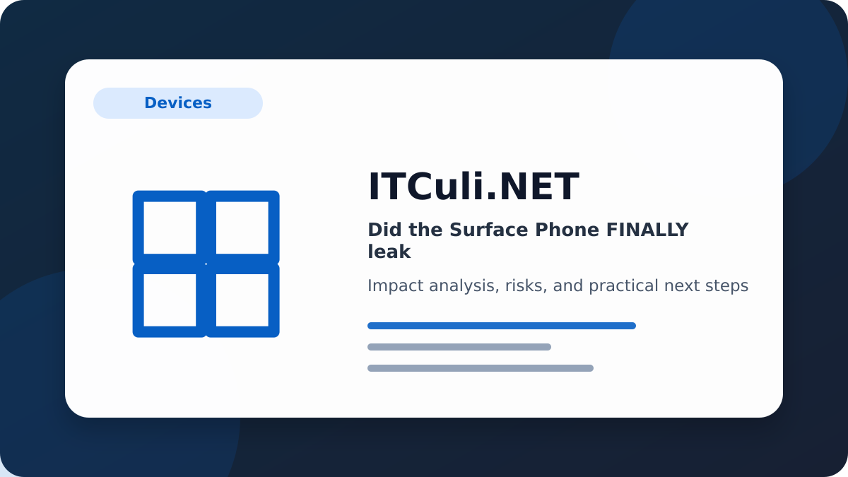 Did Surface impact analysis
