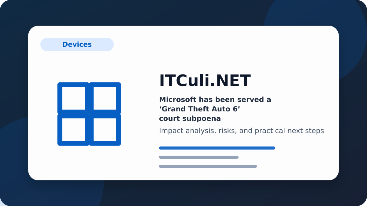 Microsoft has impact analysis