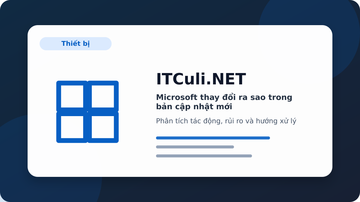 Microsoft phân tích tác động
