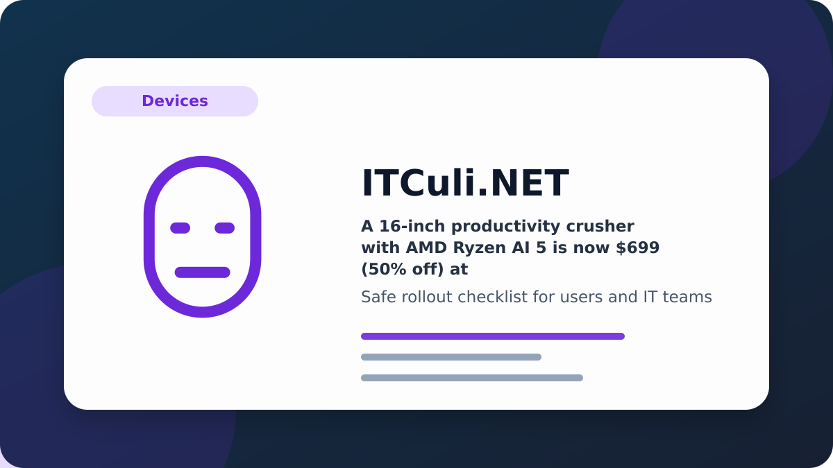 16‑inch productivity checklist