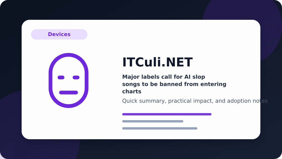 Major labels call for AI slop songs to be banned from entering charts around the world