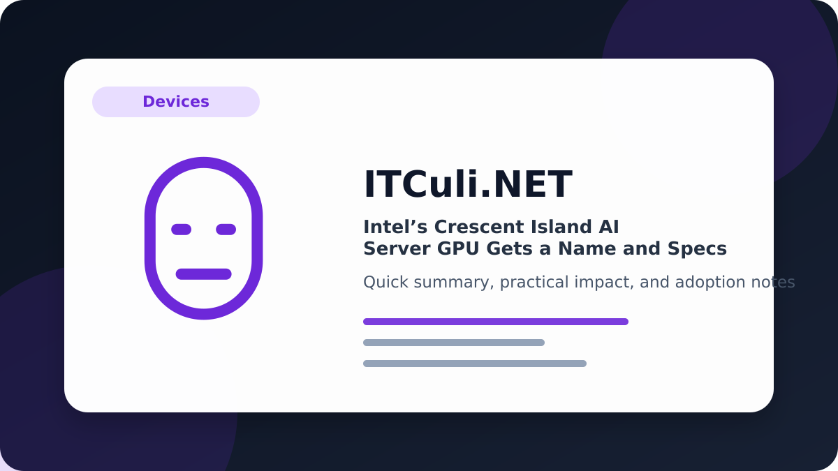 Intel’s Crescent overview