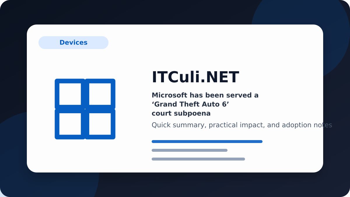Microsoft has overview