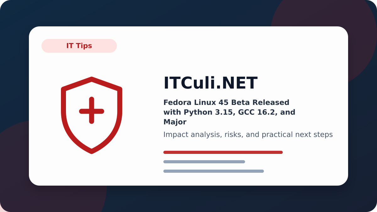 Fedora Linux impact analysis