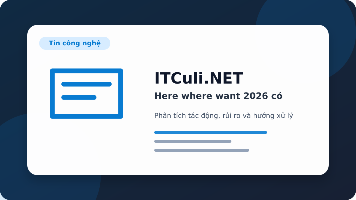 Here where want 2026 phân tích tác động
