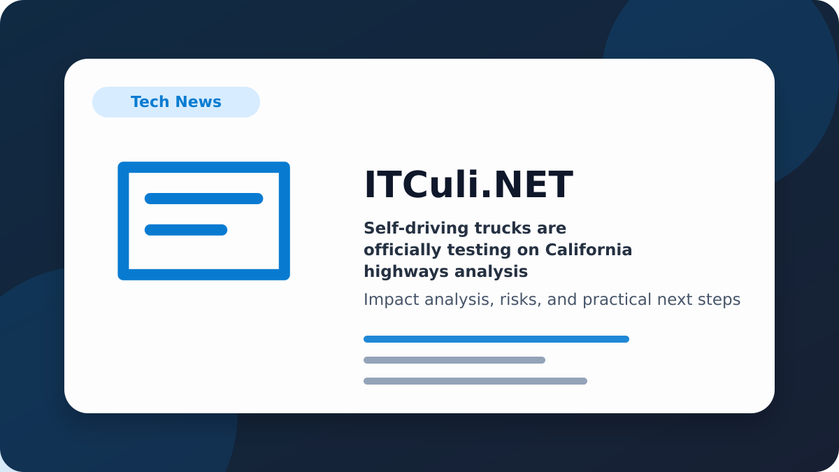 Self-driving trucks impact analysis