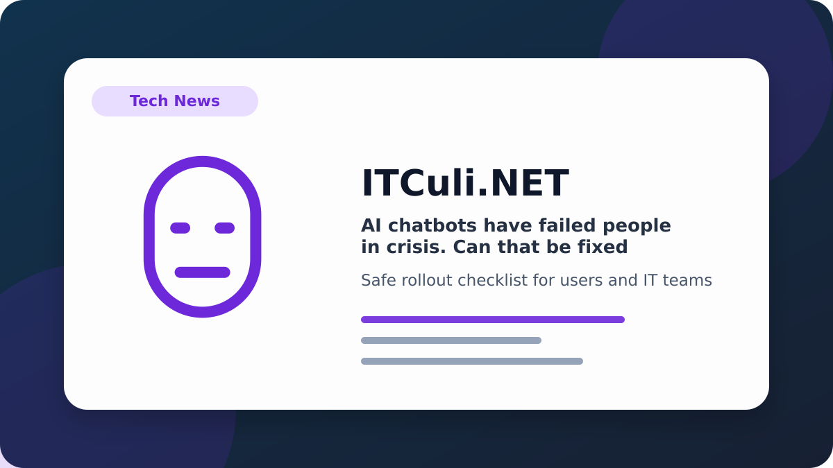 chatbots have checklist