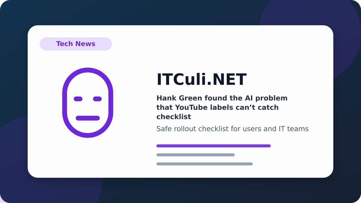 Hank Green checklist