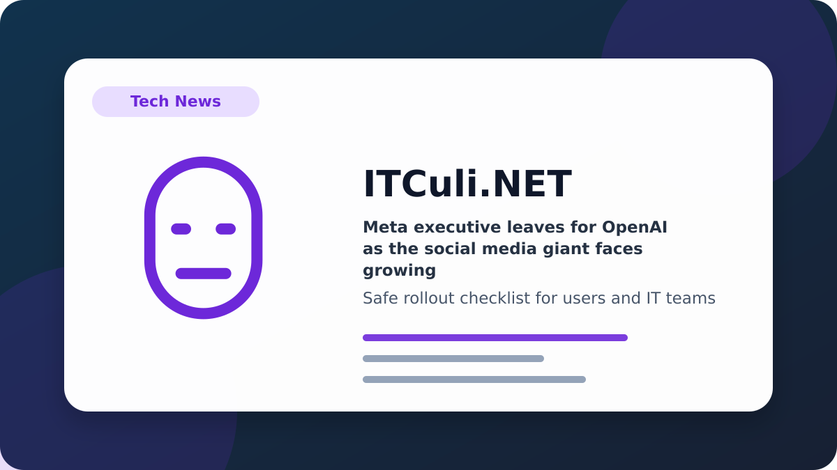 Meta executive checklist