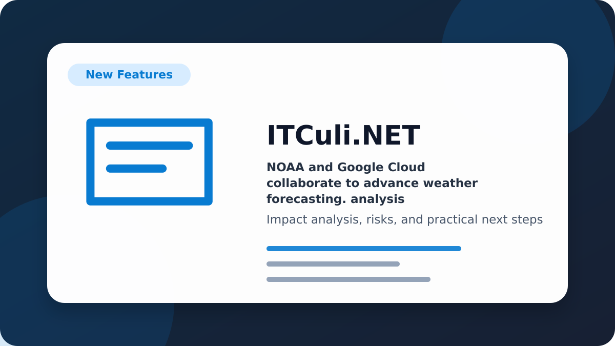 NOAA Google impact analysis