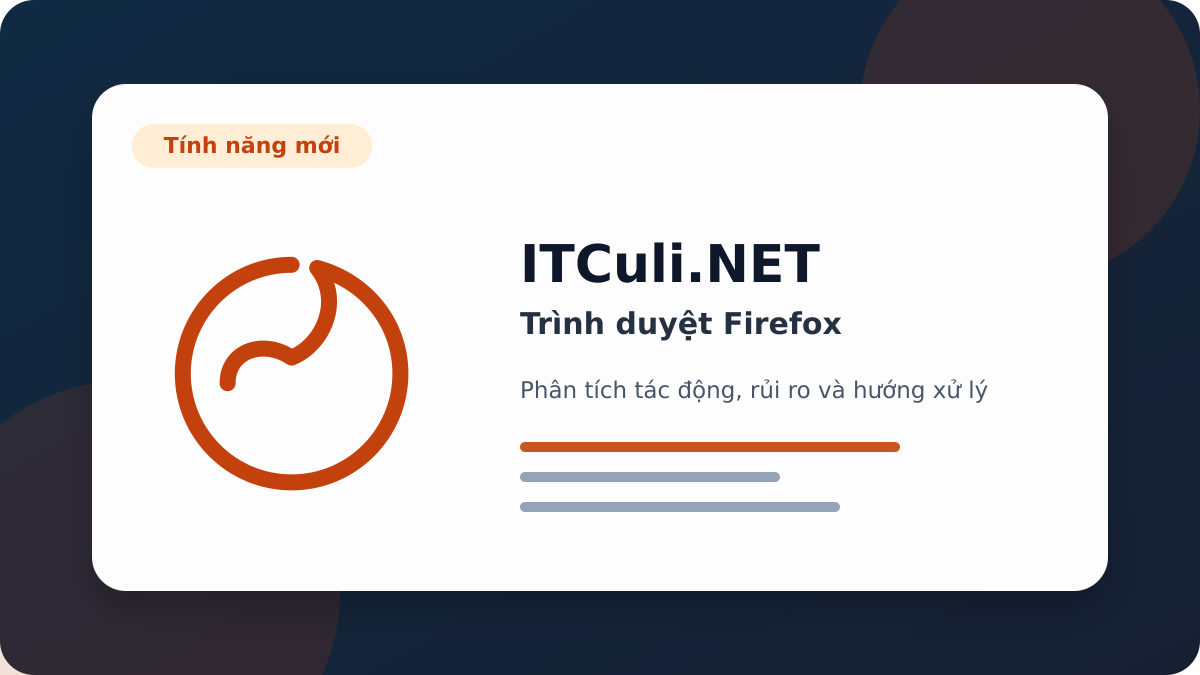 trình duyệt Firefox phân tích tác động