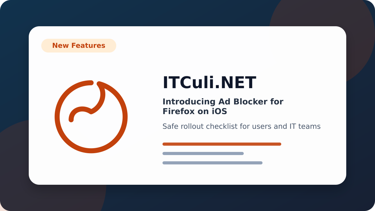 Introducing Blocker checklist