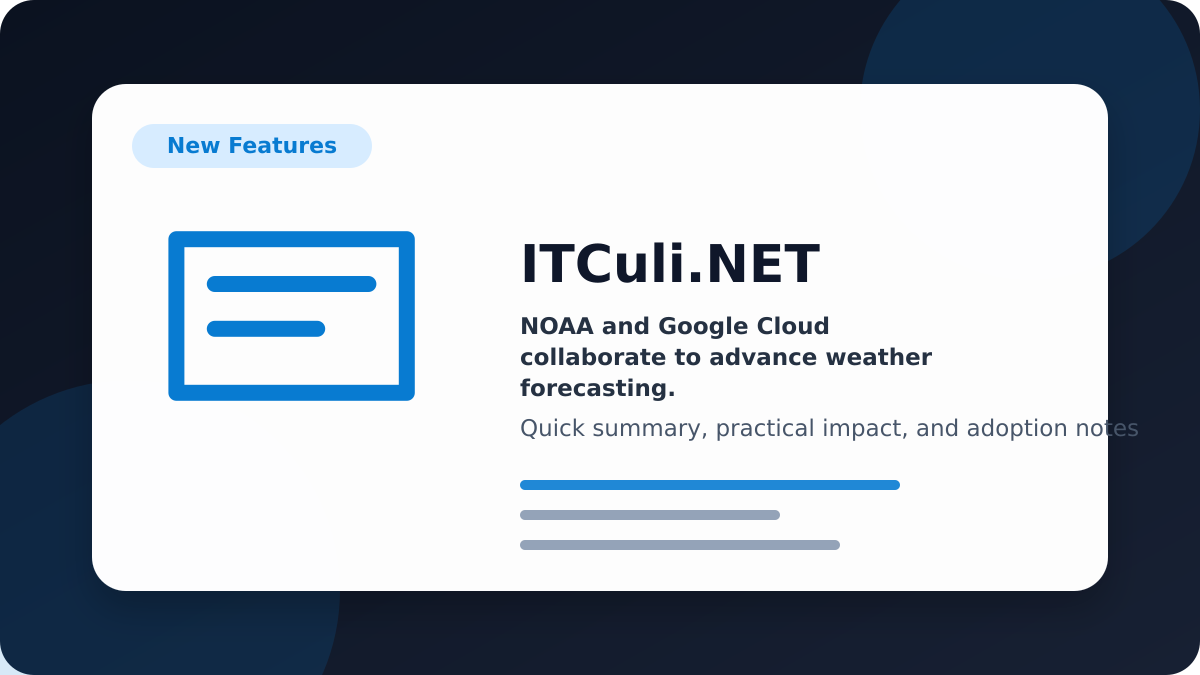 NOAA Google overview