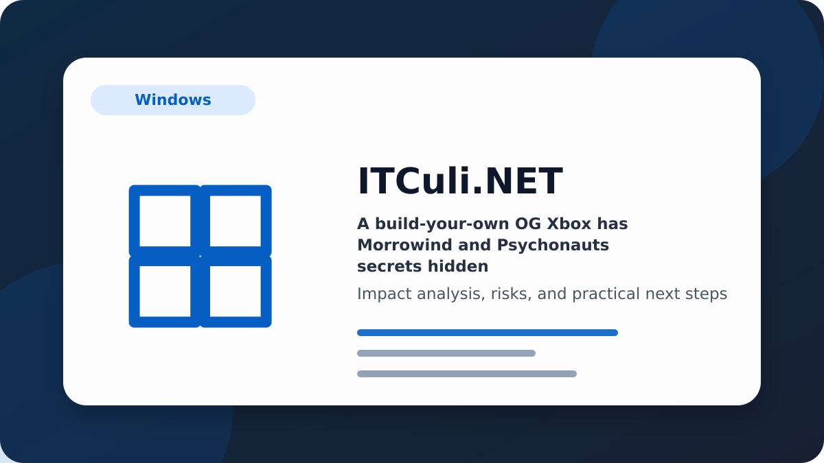 build-your-own Xbox impact analysis