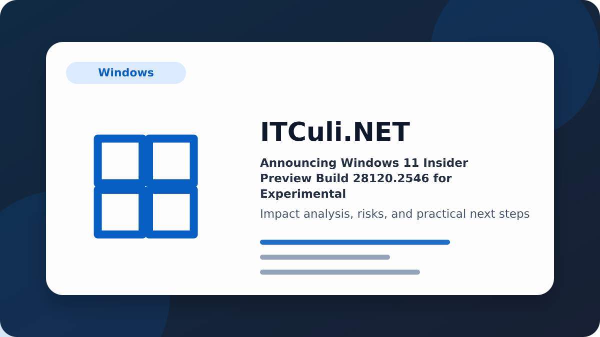 Announcing Windows impact analysis