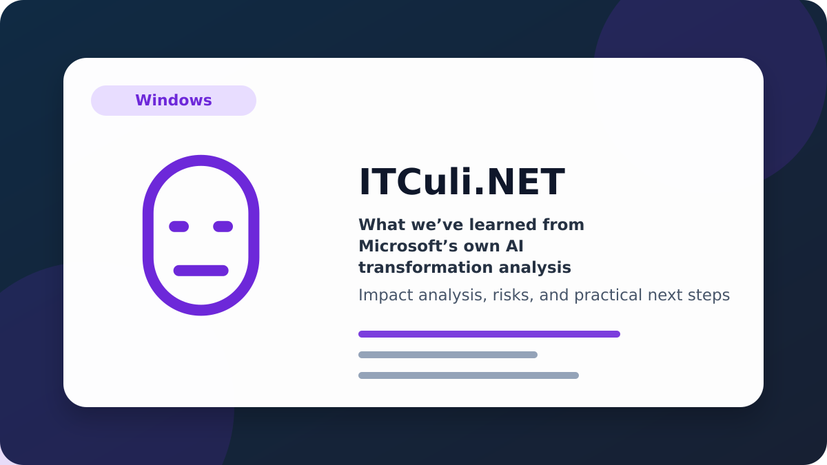 What we’ve impact analysis