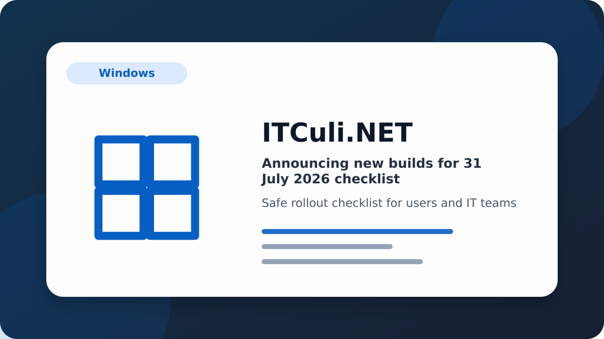 Announcing new checklist