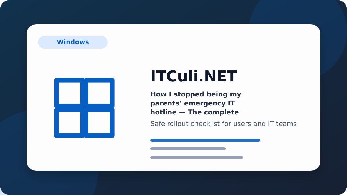 How stopped checklist