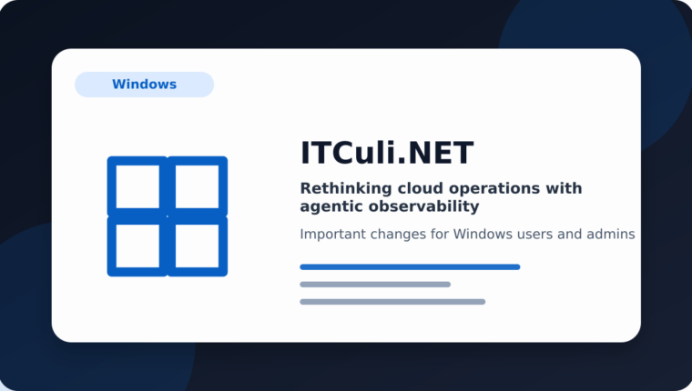 Rethinking cloud operations with agentic observability